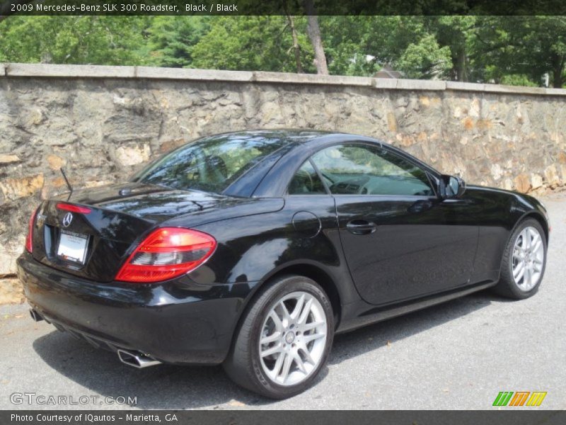 Black / Black 2009 Mercedes-Benz SLK 300 Roadster