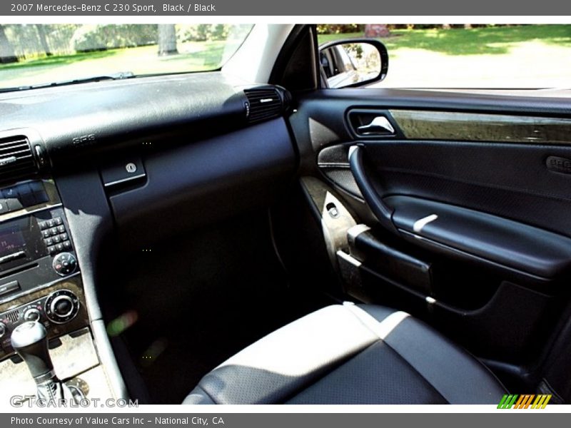 Black / Black 2007 Mercedes-Benz C 230 Sport