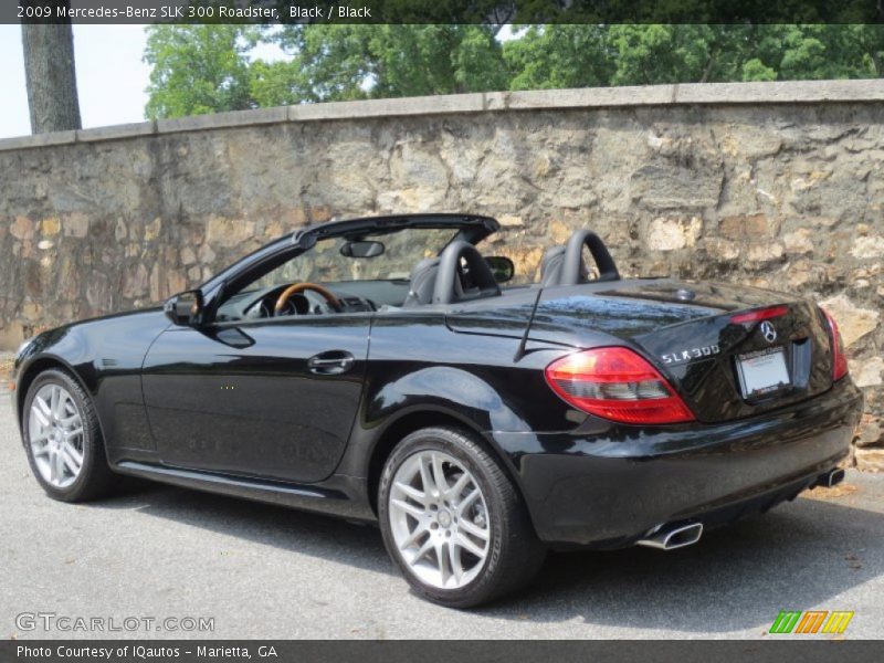 Black / Black 2009 Mercedes-Benz SLK 300 Roadster