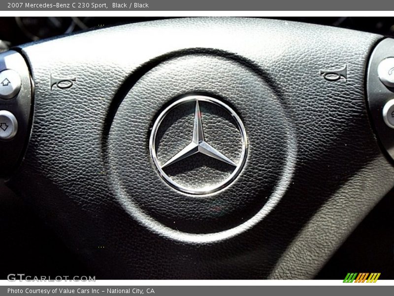 Black / Black 2007 Mercedes-Benz C 230 Sport