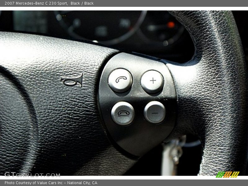 Black / Black 2007 Mercedes-Benz C 230 Sport