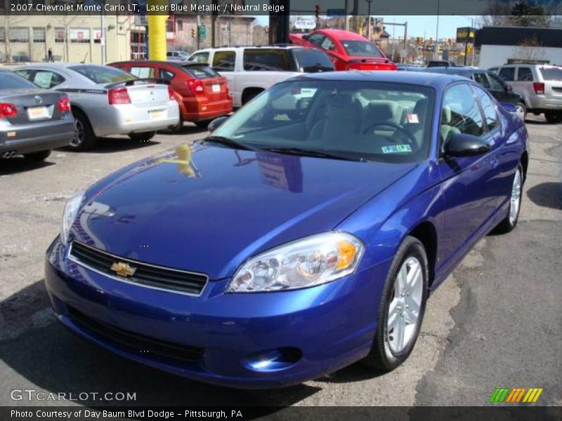 Laser Blue Metallic / Neutral Beige 2007 Chevrolet Monte Carlo LT