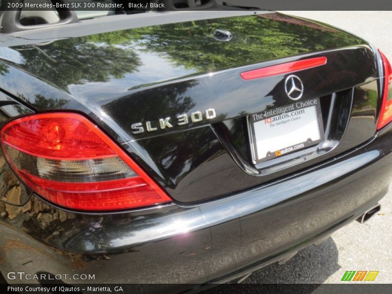 Black / Black 2009 Mercedes-Benz SLK 300 Roadster