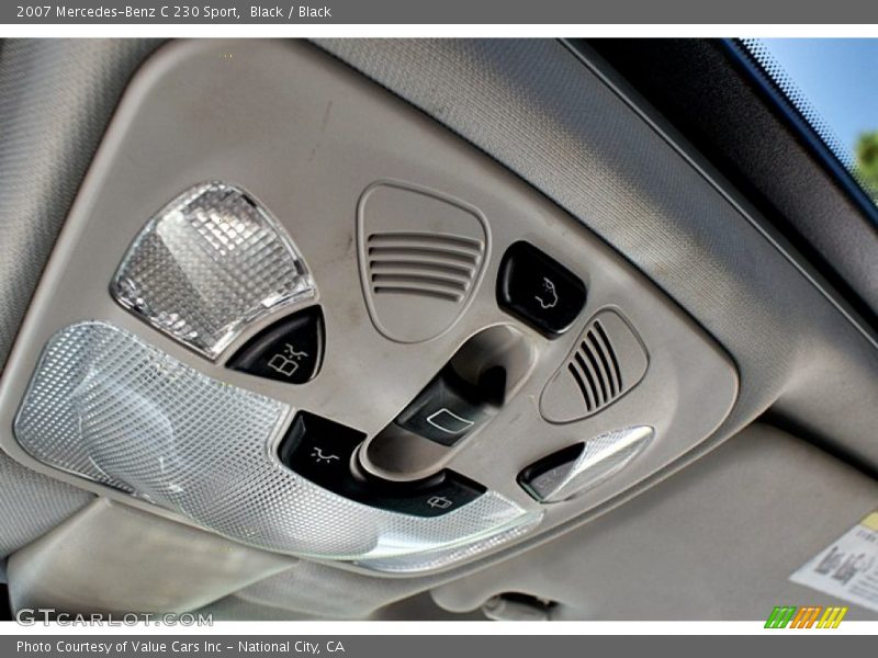 Black / Black 2007 Mercedes-Benz C 230 Sport