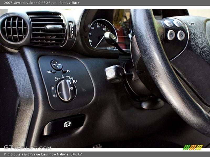 Black / Black 2007 Mercedes-Benz C 230 Sport