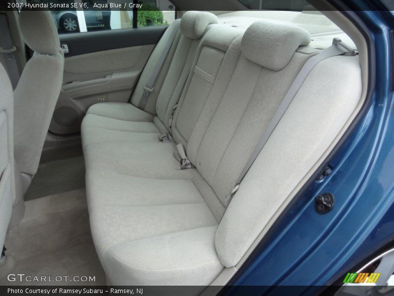 Aqua Blue / Gray 2007 Hyundai Sonata SE V6