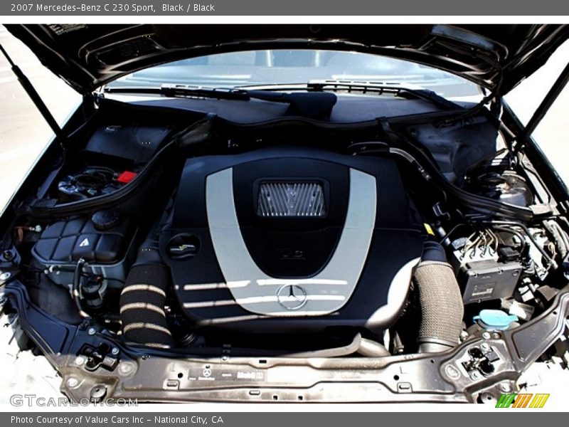 Black / Black 2007 Mercedes-Benz C 230 Sport