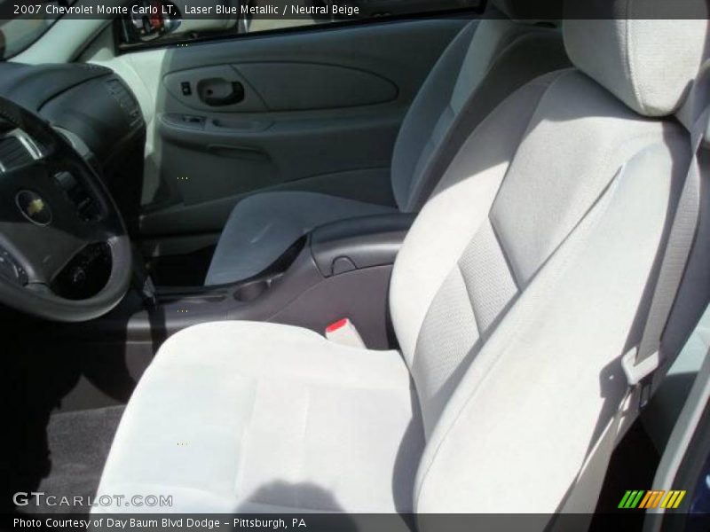Laser Blue Metallic / Neutral Beige 2007 Chevrolet Monte Carlo LT