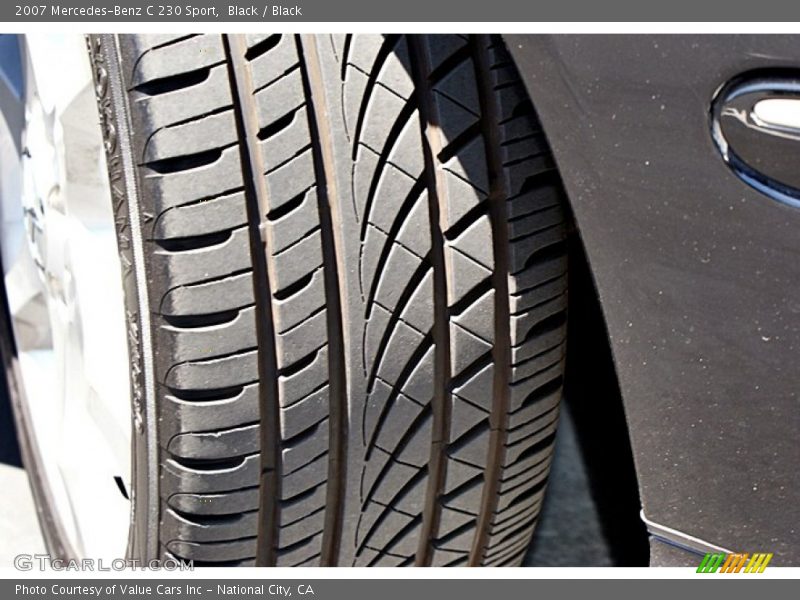 Black / Black 2007 Mercedes-Benz C 230 Sport