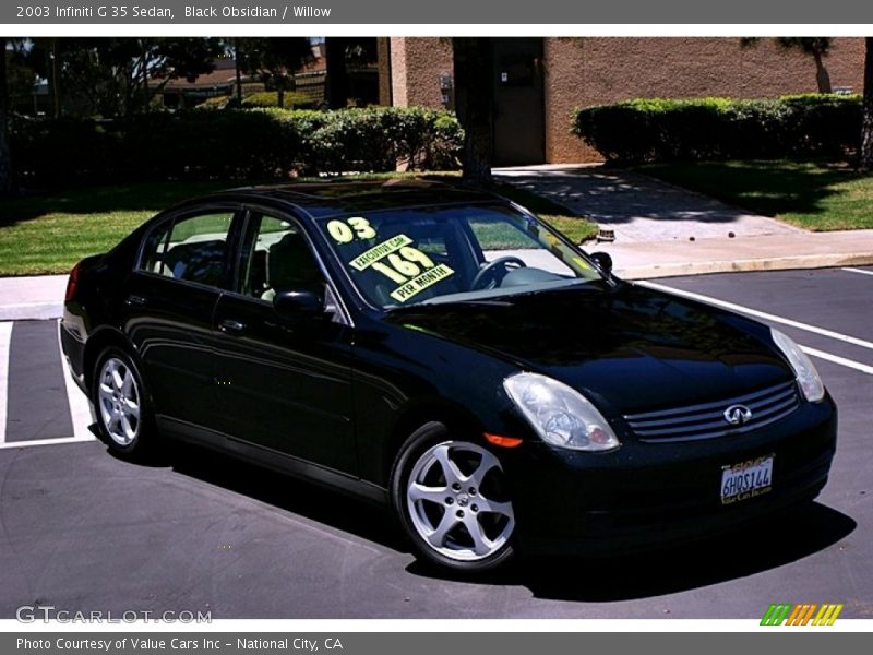 Black Obsidian / Willow 2003 Infiniti G 35 Sedan