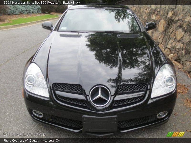 Black / Black 2009 Mercedes-Benz SLK 300 Roadster