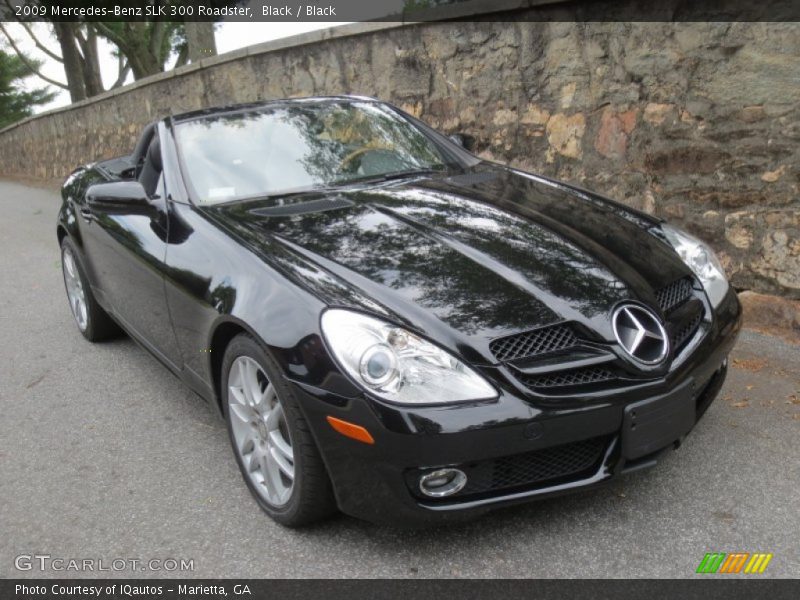 Black / Black 2009 Mercedes-Benz SLK 300 Roadster