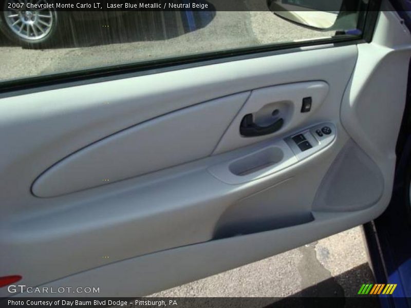 Laser Blue Metallic / Neutral Beige 2007 Chevrolet Monte Carlo LT