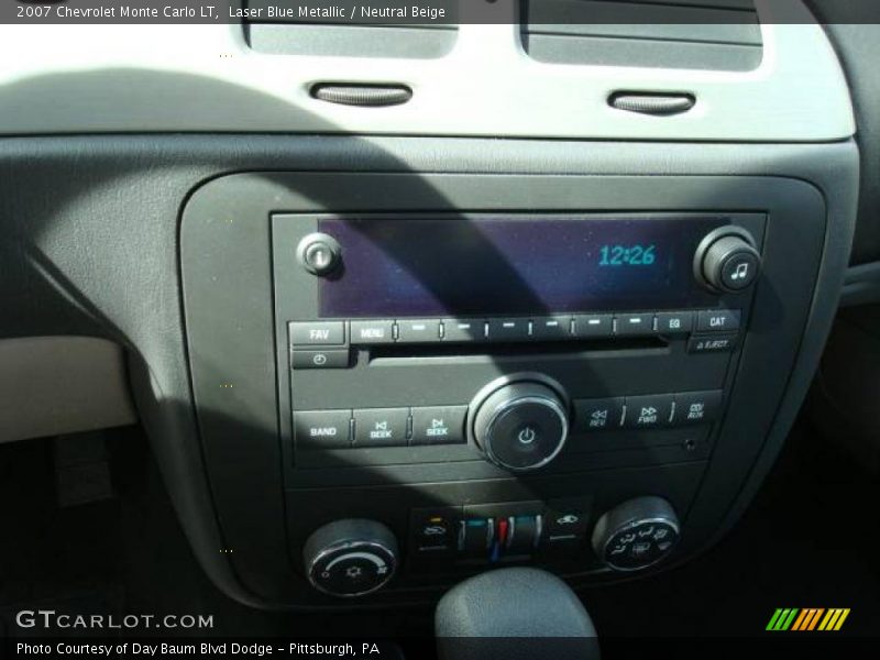 Laser Blue Metallic / Neutral Beige 2007 Chevrolet Monte Carlo LT