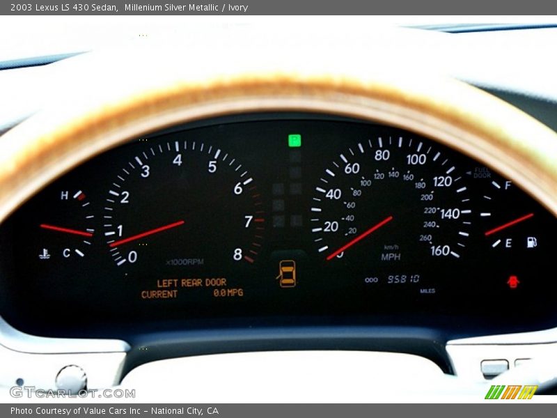 Millenium Silver Metallic / Ivory 2003 Lexus LS 430 Sedan
