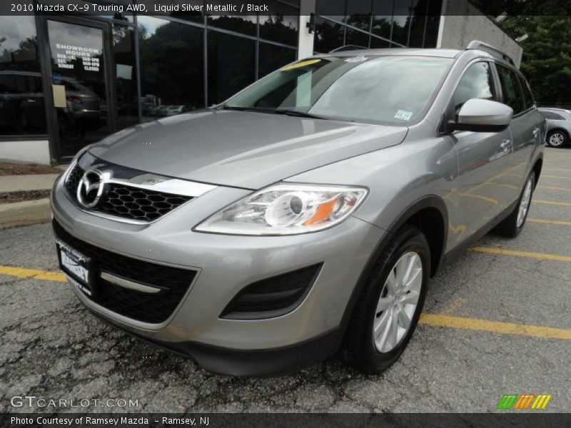 Liquid Silver Metallic / Black 2010 Mazda CX-9 Touring AWD