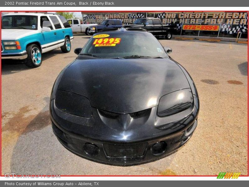 Black / Ebony Black 2002 Pontiac Firebird Trans Am Coupe