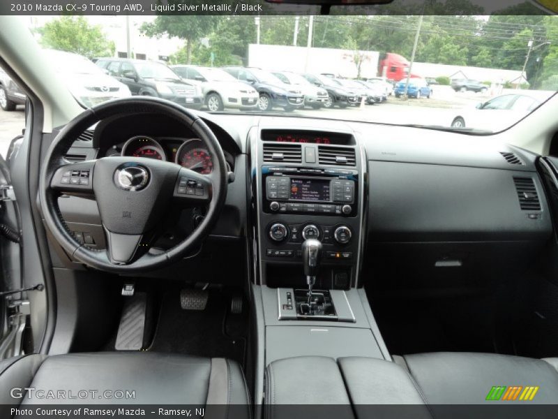 Liquid Silver Metallic / Black 2010 Mazda CX-9 Touring AWD