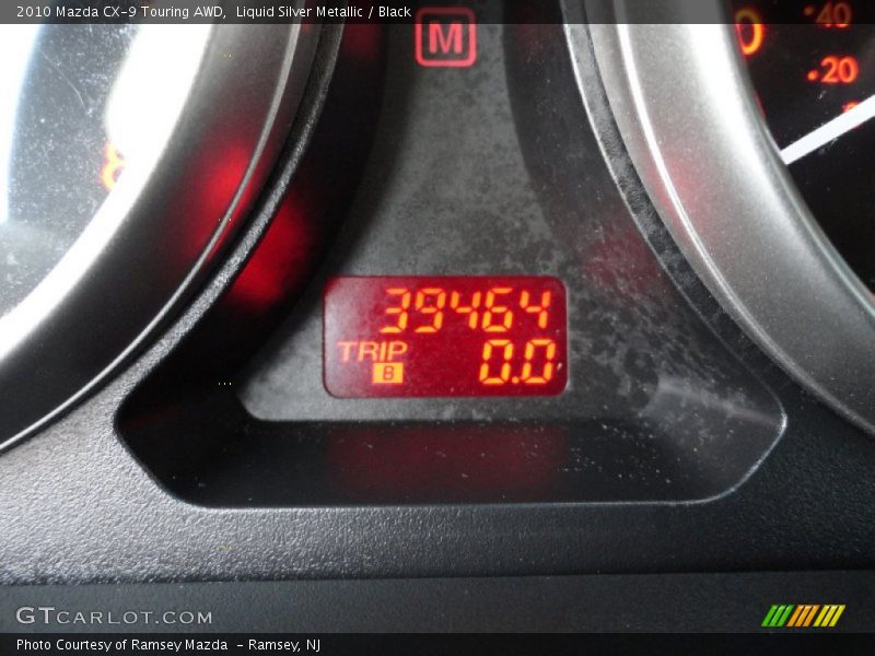 Liquid Silver Metallic / Black 2010 Mazda CX-9 Touring AWD