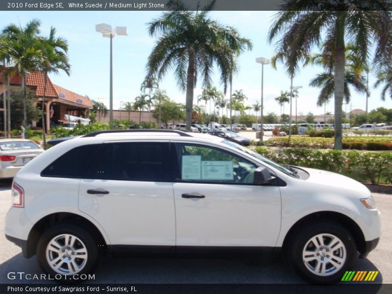 White Suede / Medium Light Stone 2010 Ford Edge SE