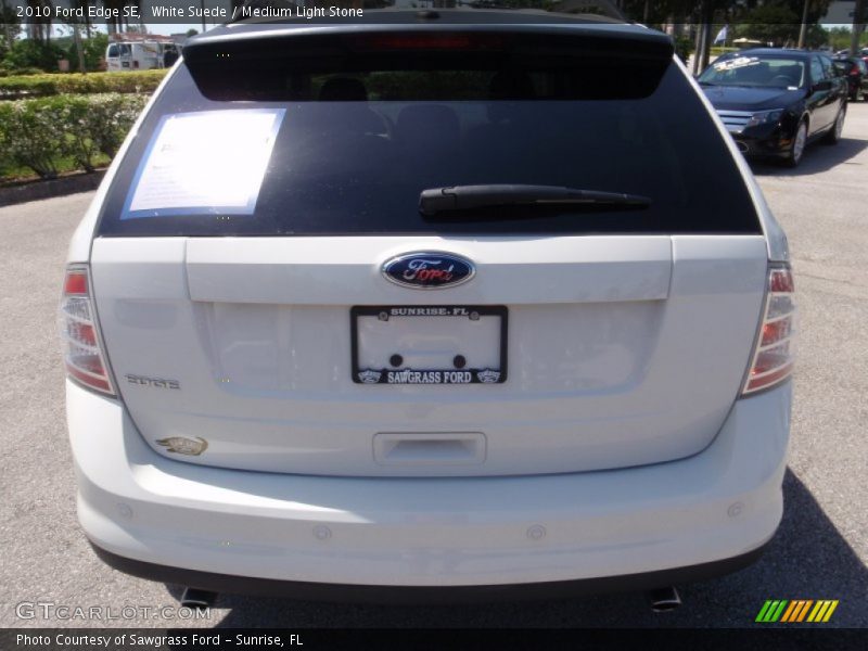 White Suede / Medium Light Stone 2010 Ford Edge SE