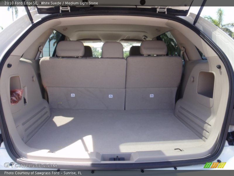 White Suede / Medium Light Stone 2010 Ford Edge SE
