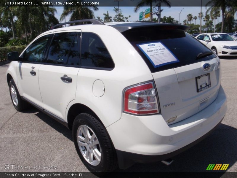 White Suede / Medium Light Stone 2010 Ford Edge SE