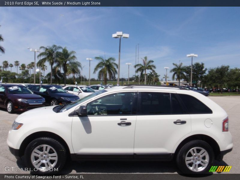 White Suede / Medium Light Stone 2010 Ford Edge SE