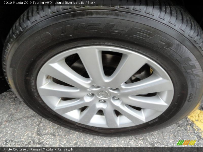 Liquid Silver Metallic / Black 2010 Mazda CX-9 Touring AWD