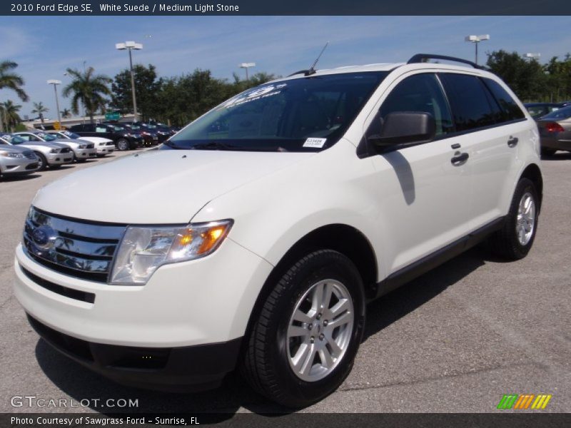 White Suede / Medium Light Stone 2010 Ford Edge SE