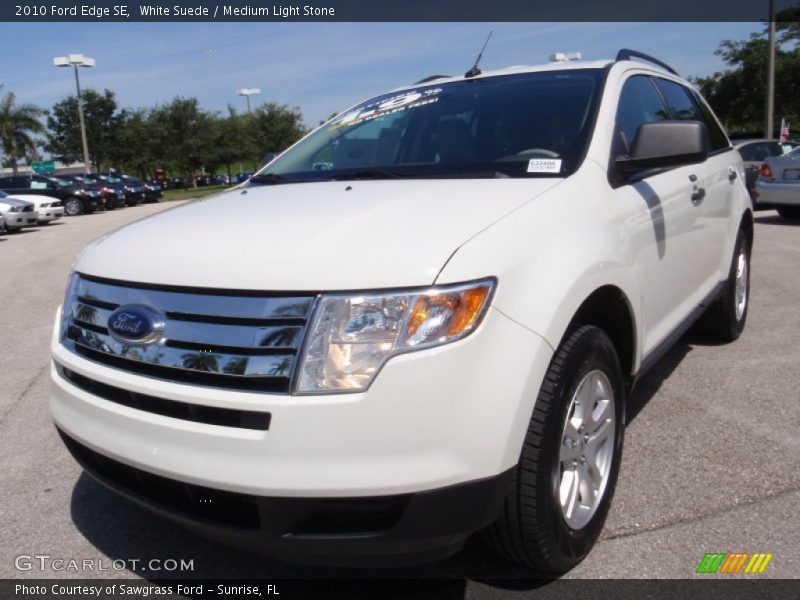 White Suede / Medium Light Stone 2010 Ford Edge SE