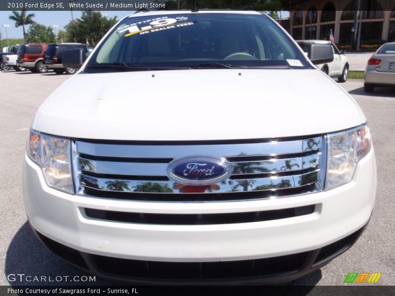 White Suede / Medium Light Stone 2010 Ford Edge SE