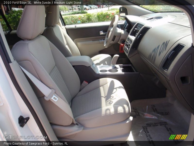 White Suede / Medium Light Stone 2010 Ford Edge SE