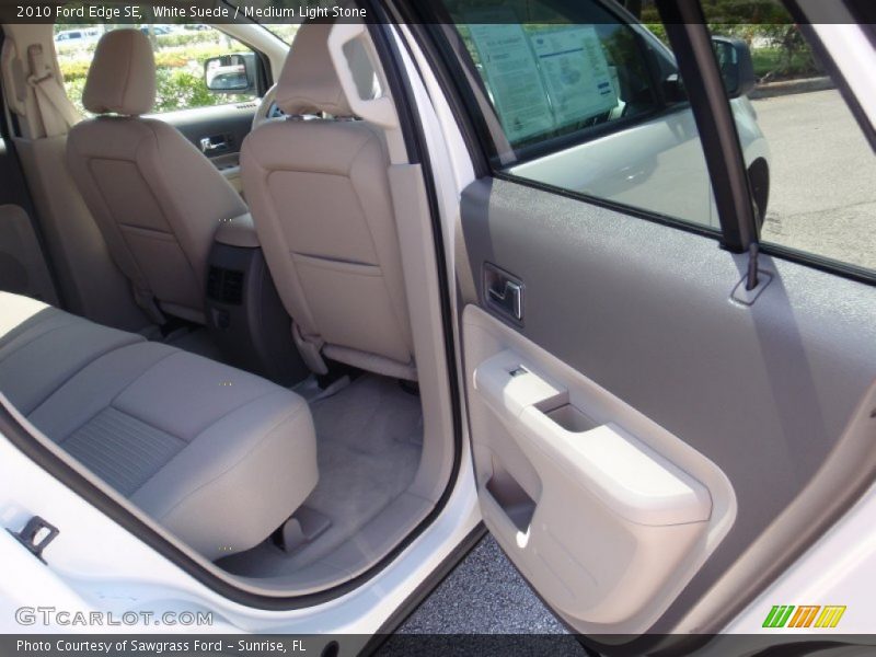 White Suede / Medium Light Stone 2010 Ford Edge SE