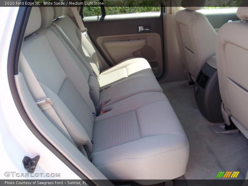 White Suede / Medium Light Stone 2010 Ford Edge SE