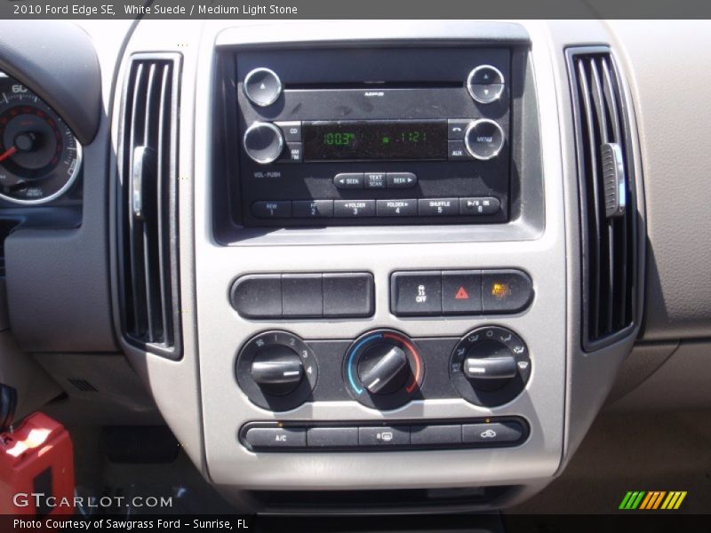 White Suede / Medium Light Stone 2010 Ford Edge SE