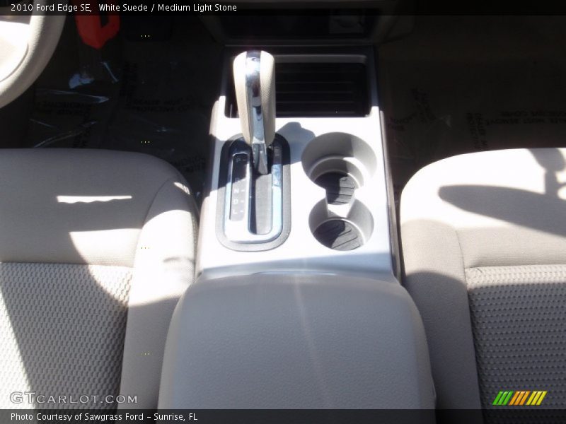 White Suede / Medium Light Stone 2010 Ford Edge SE