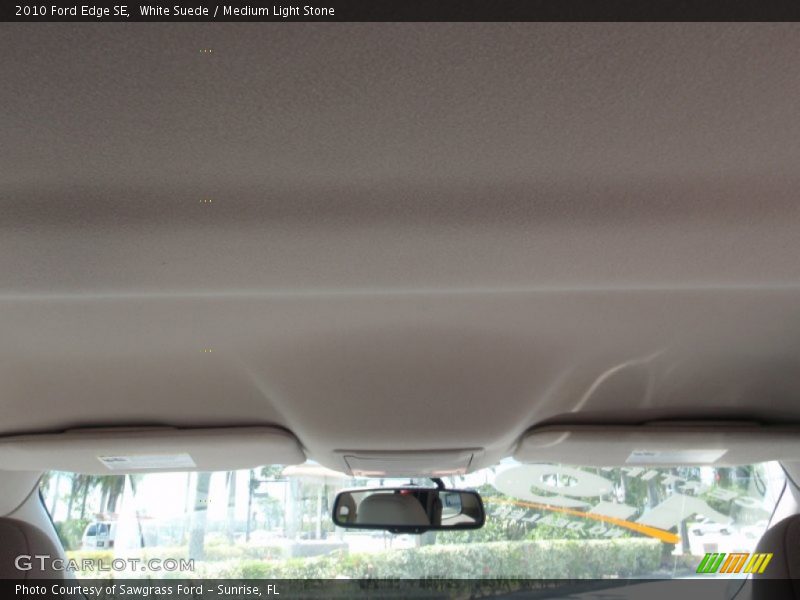 White Suede / Medium Light Stone 2010 Ford Edge SE