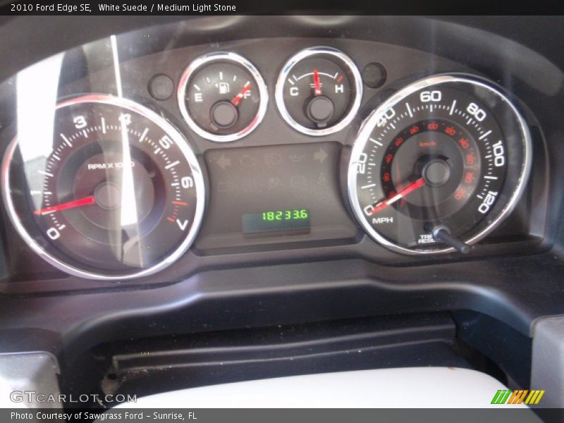 White Suede / Medium Light Stone 2010 Ford Edge SE