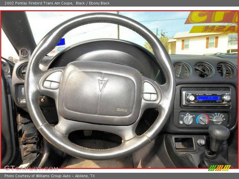 Black / Ebony Black 2002 Pontiac Firebird Trans Am Coupe