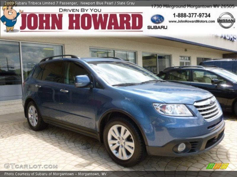 Newport Blue Pearl / Slate Gray 2009 Subaru Tribeca Limited 7 Passenger