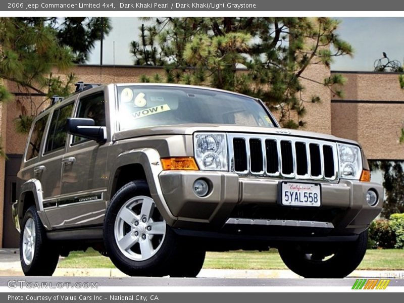 Dark Khaki Pearl / Dark Khaki/Light Graystone 2006 Jeep Commander Limited 4x4