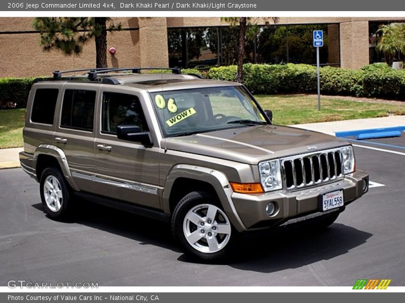 Dark Khaki Pearl / Dark Khaki/Light Graystone 2006 Jeep Commander Limited 4x4