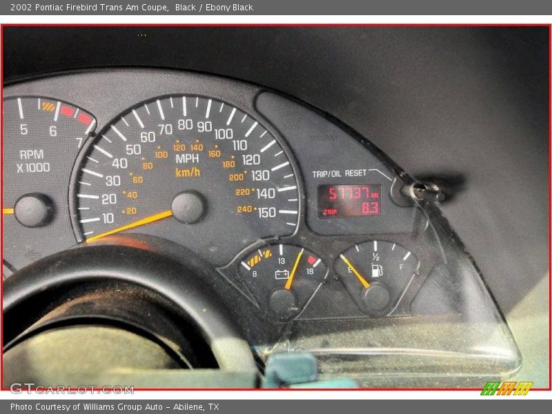 Black / Ebony Black 2002 Pontiac Firebird Trans Am Coupe