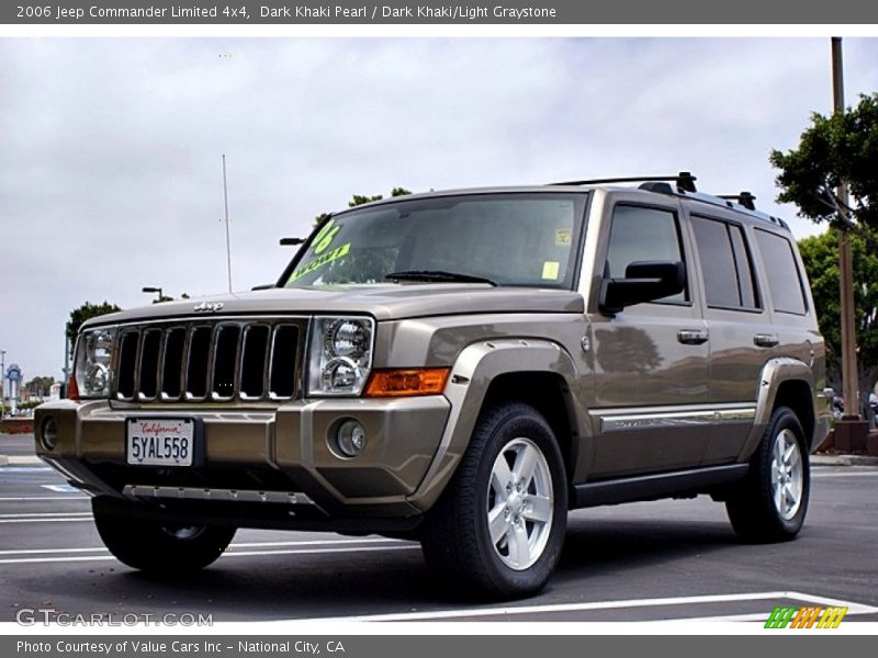 Dark Khaki Pearl / Dark Khaki/Light Graystone 2006 Jeep Commander Limited 4x4