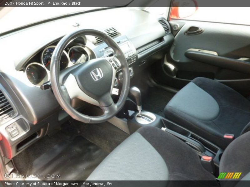 Milano Red / Black 2007 Honda Fit Sport