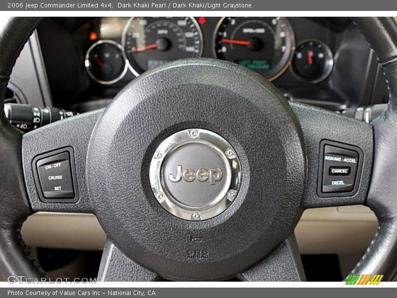 Dark Khaki Pearl / Dark Khaki/Light Graystone 2006 Jeep Commander Limited 4x4