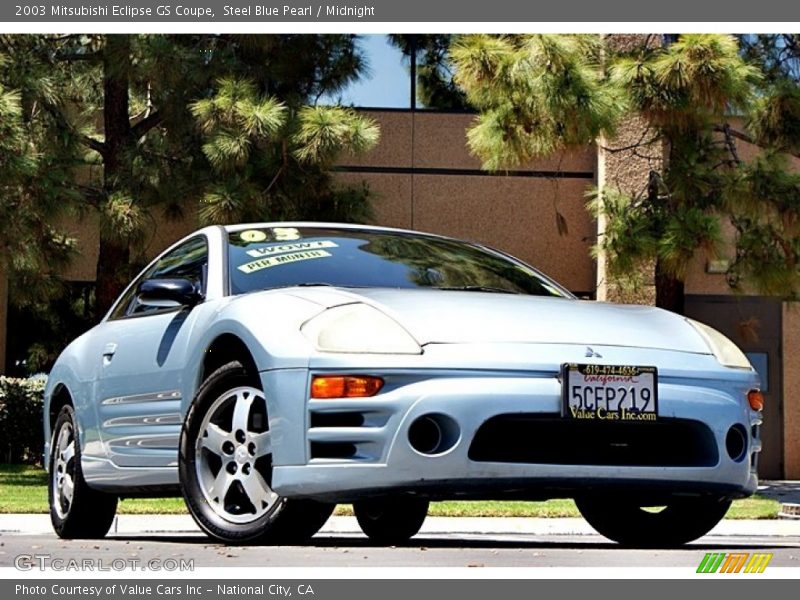 Steel Blue Pearl / Midnight 2003 Mitsubishi Eclipse GS Coupe