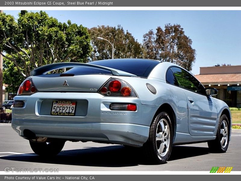 Steel Blue Pearl / Midnight 2003 Mitsubishi Eclipse GS Coupe