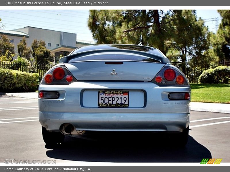 Steel Blue Pearl / Midnight 2003 Mitsubishi Eclipse GS Coupe
